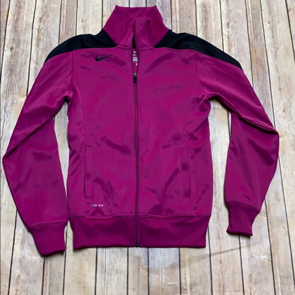 Nike Women's Pink and Black Sweater